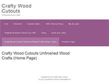 Tablet Screenshot of craftywoodcutouts.com